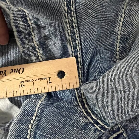 Vintage Mudd Denim Shortall's With Distressed Details   Size S - Picture 4 of 7